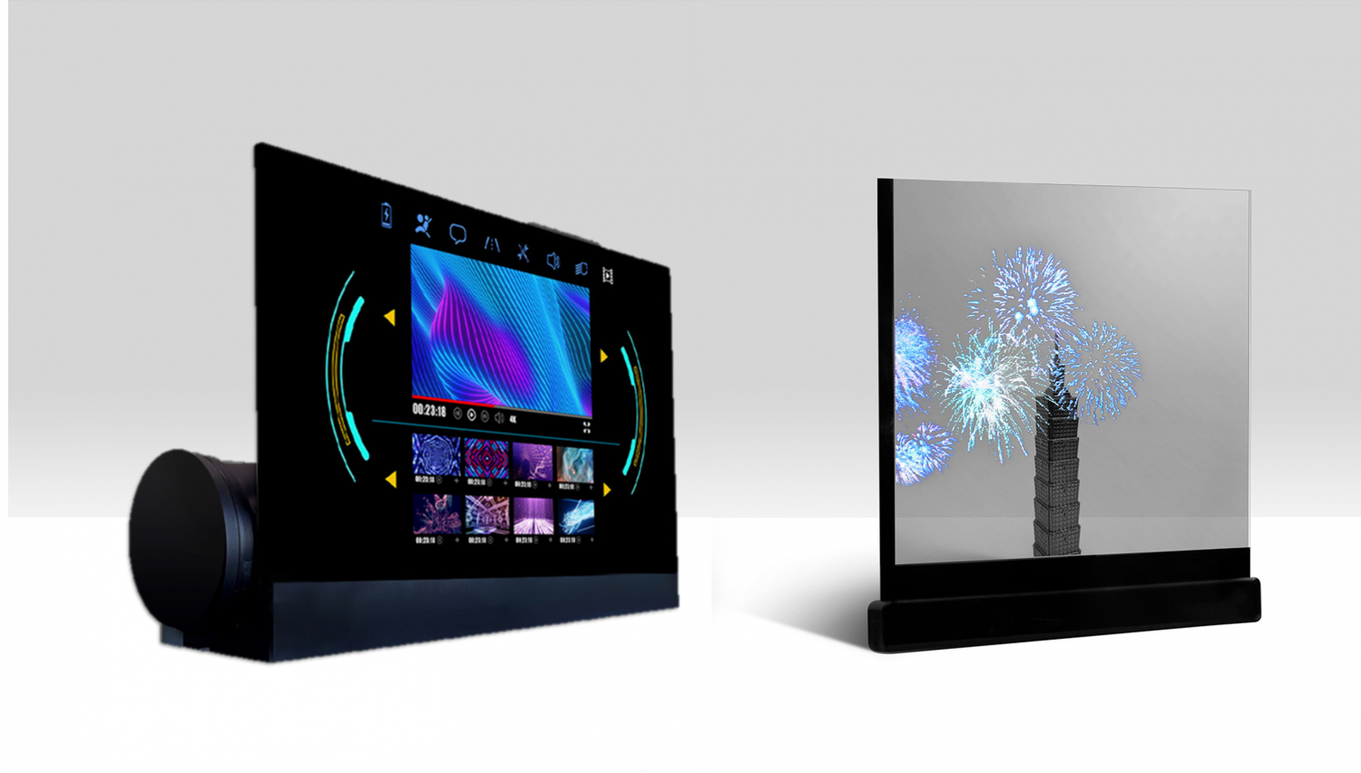 可卷式、折迭性、高透明